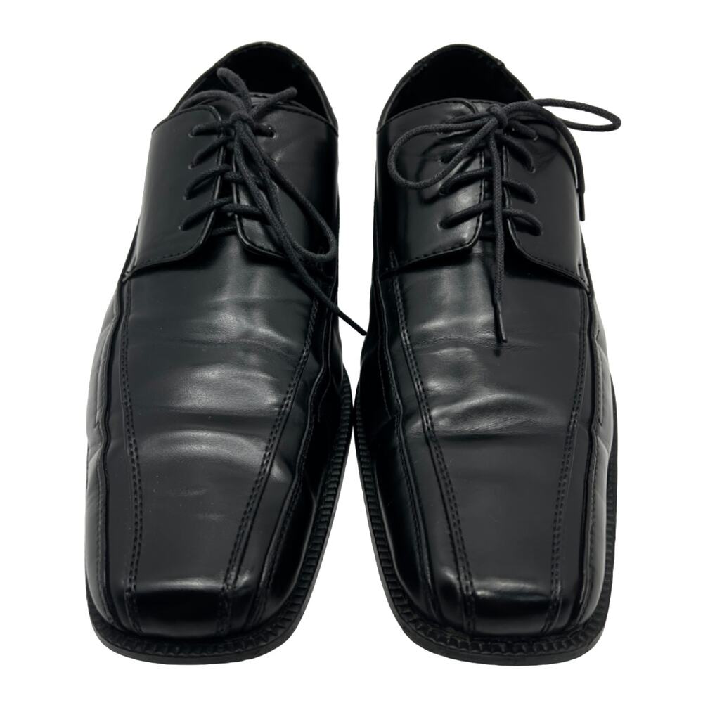 Antonio Cerrelli 5795 Black Upper Square Toe Derby Mens 12 Dress Shoes*